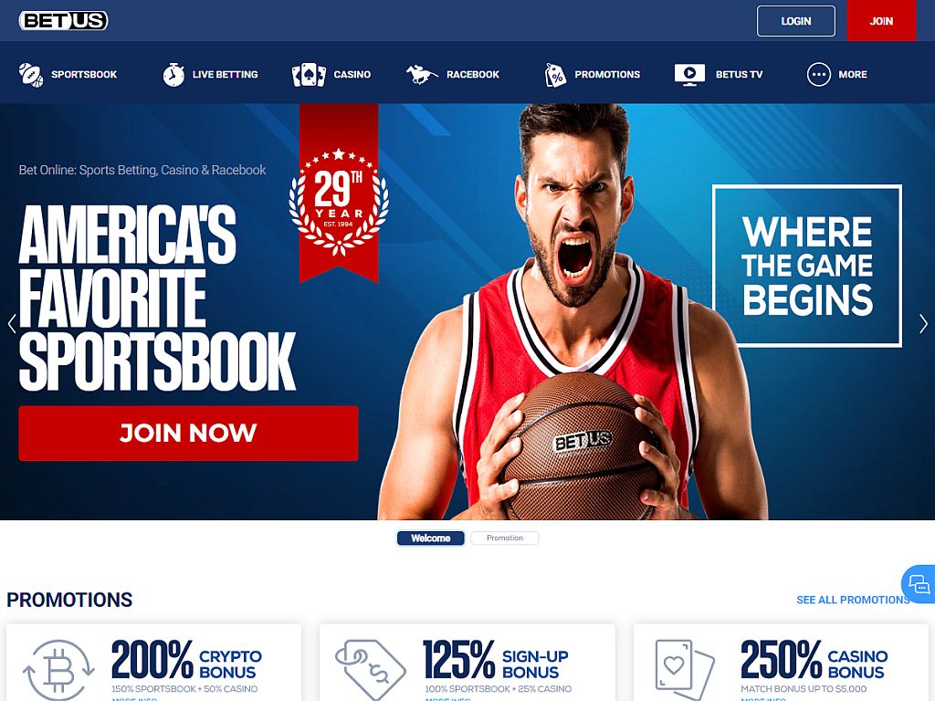BetUS Homepage
