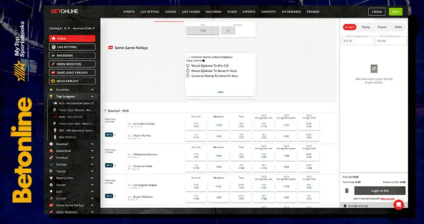BetOnline – Competitive Odds & Mobile Excellence