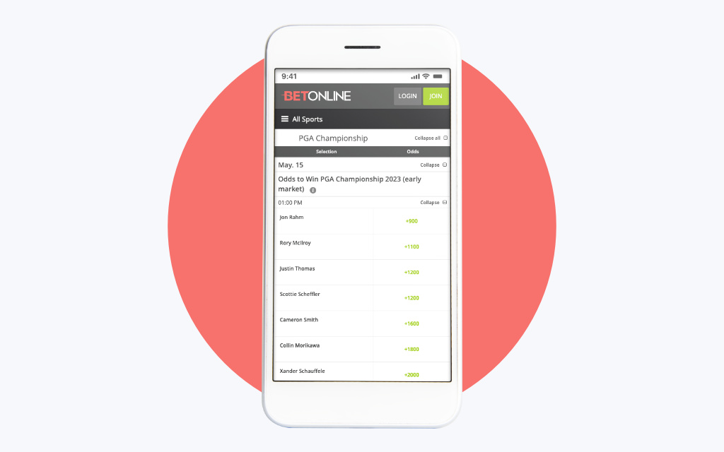BetOnline Golf Betting App