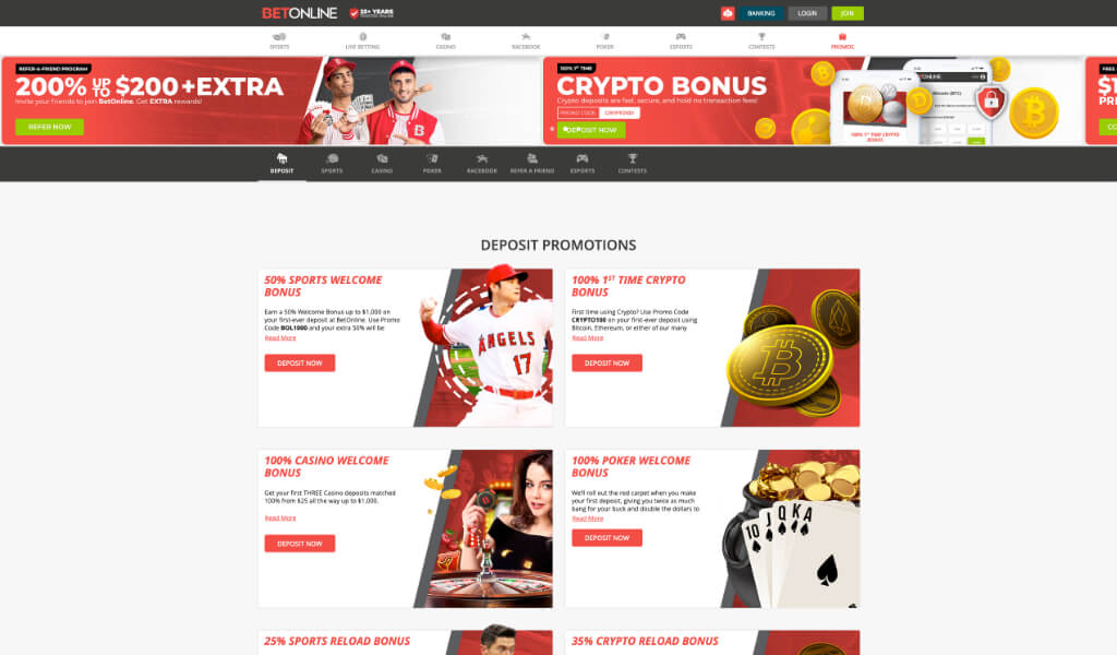 BetOnline Sports Promotions