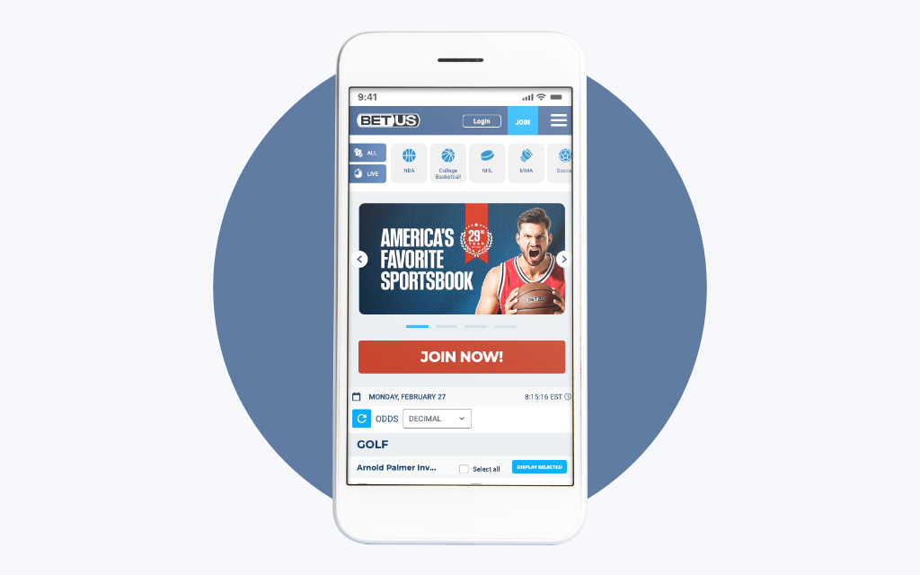 BetUS Golf Betting App