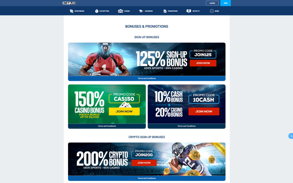 BetUS Super Bowl Promotions