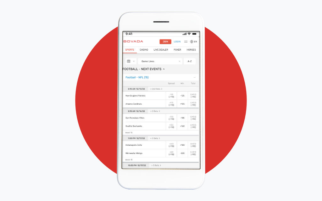 Bovada Football Betting App