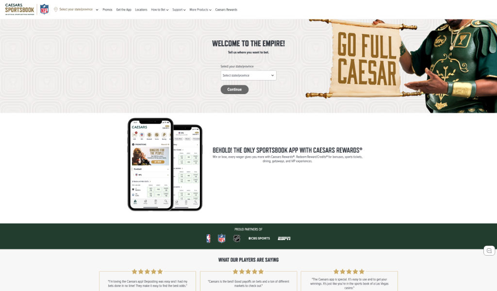 Caesars Sportsbook Review