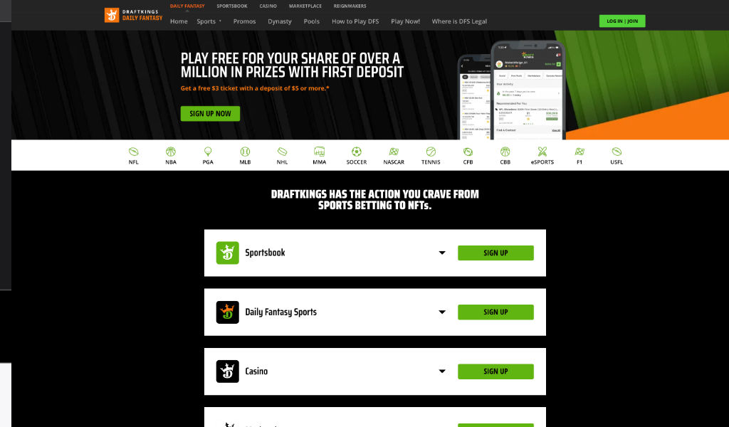 DraftKings Sportsbook Review