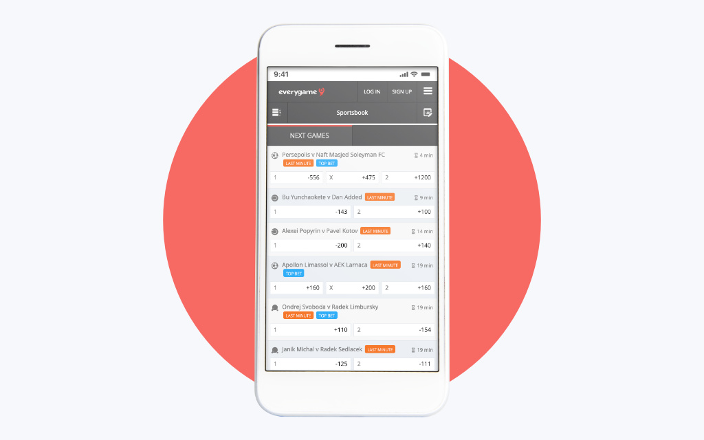 EveryGame Baseball Betting App