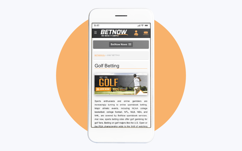 BetNow Golf Betting App
