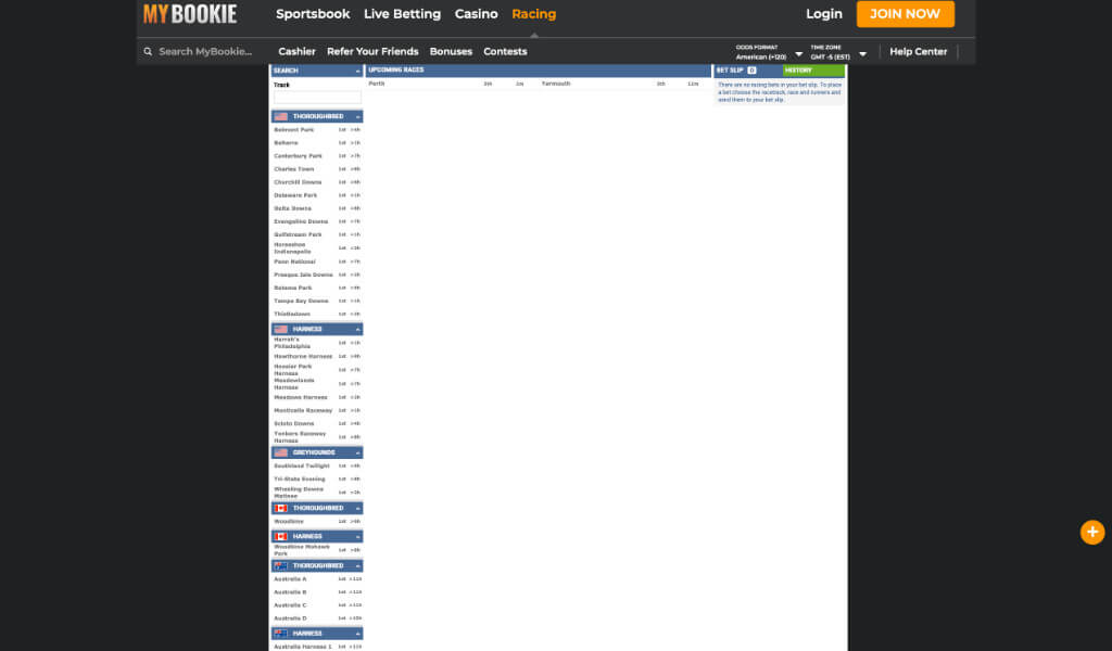 MyBookie horse racing betting