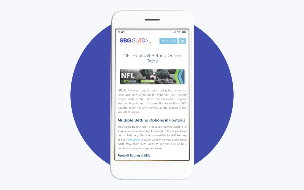 SBG Global Football Betting App