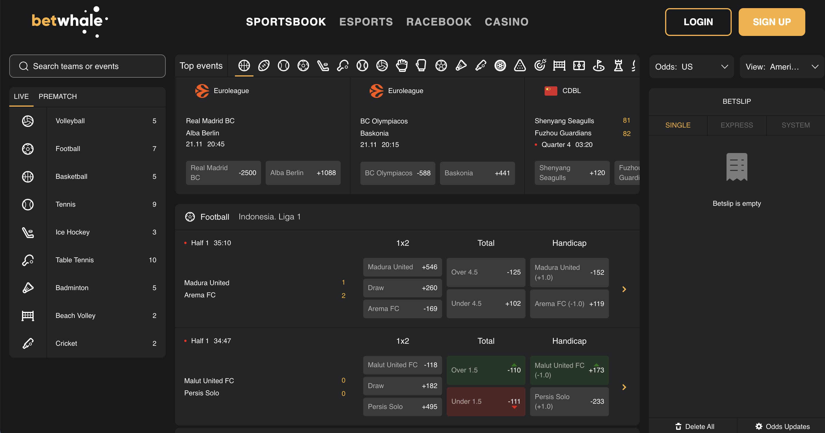BetWhale Sportsbook