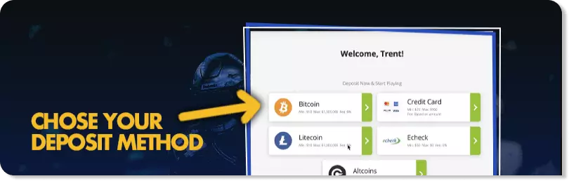 chose deposit method