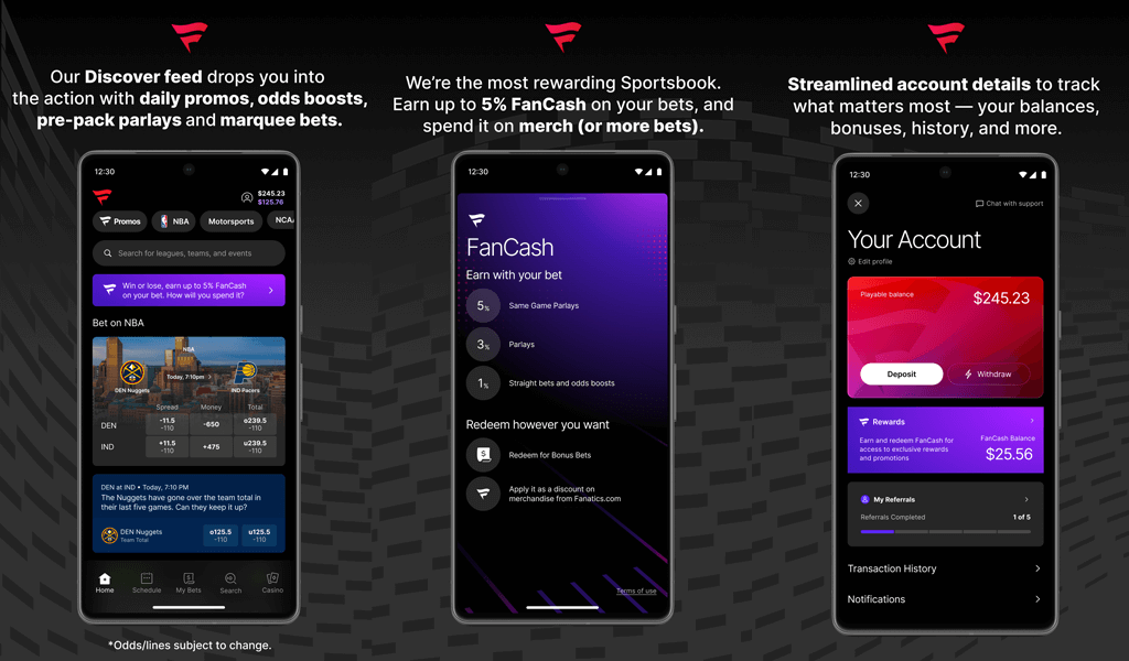 Fanatics mobile app