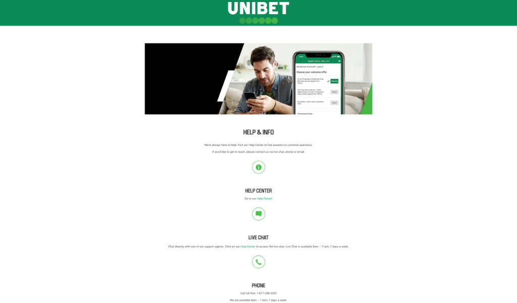 Unibet Customer Service